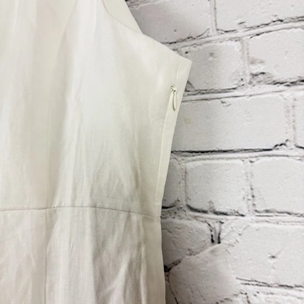 Tuckernuck White Leighton Sleeveless Linen Midi Dress Button Front NWT - Picture 11 of 15